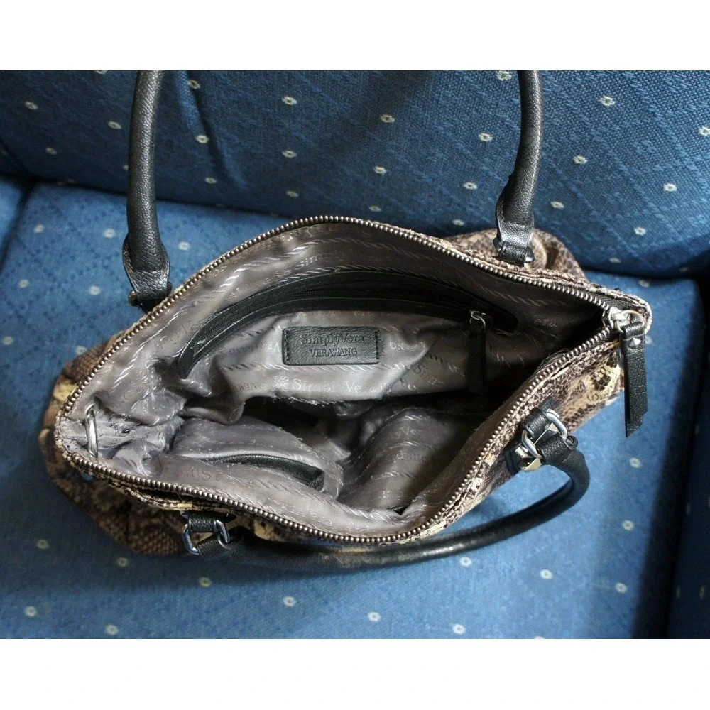 Simply Vera Wang Faux Snakeskin Ladies HandBag